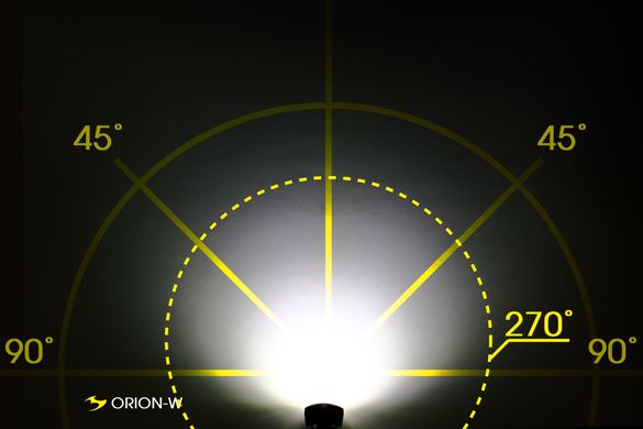 Велосвет передний Moon Orion, 100 lum, Black (90110220101)