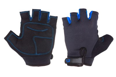 Перчатки без пальцев Green Cycle SIMPLA, Black/Blue, M (CLO-04-79)