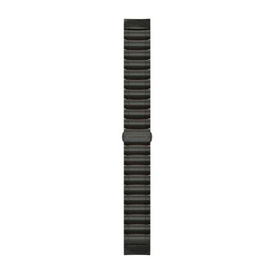 Ремінець Garmin MARQ QuickFit 22, Hybrid Titanium/Silicone Bracelet, Carbon Gray DLC (753759225773)