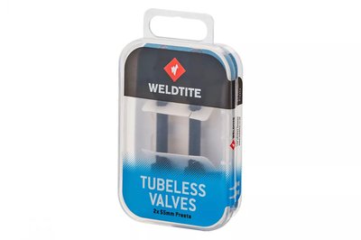 Вентиль для безкамерних ободів Weldtite 05050 TUBELESS VALVE KIT, 55мм, 2 шт (5050)