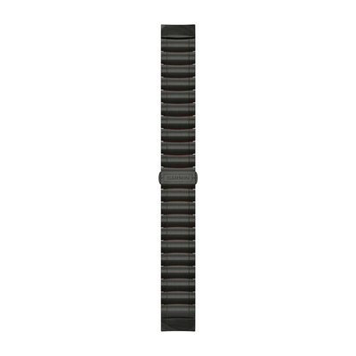 Ремешок Garmin MARQ QuickFit 22, Hybrid Titanium/Silicone Bracelet, Carbon Gray DLC (753759225773)