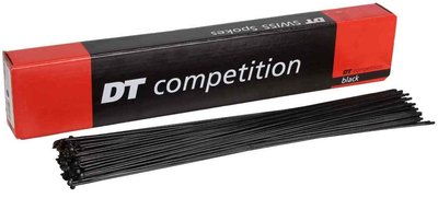 Спиці вигнуті DT Swiss Competition Standard, 1.8/1.6/1.8мм x 270мм, Black, 100шт (SCO018270S0100)