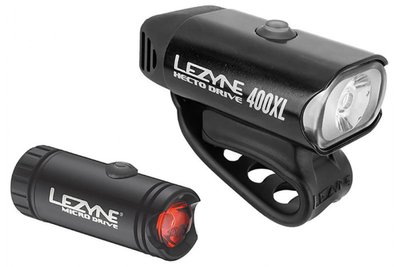Набір світла Lezyne Micro Drive XL 400/Micro Drive 70 Lm, Pair, Black (GNT-LZN-MCR-XL-MCR-PAIR)