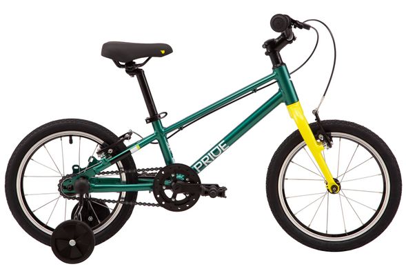 Велосипед детский Pride GLIDER 16 зеленый (2000925809014)