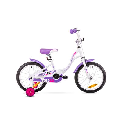 Велосипед Romet 19 TOLA 16 біло-фіолетовий 9 S