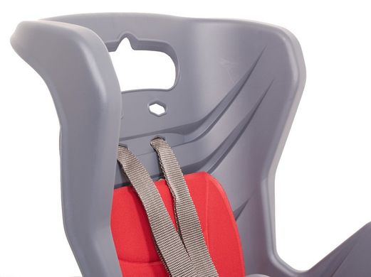 Детское велокресло Bellelli Little Duck Сlamp на задний багажник до 22кг, Grey/Red (BLL SAD-25-27)