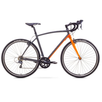 Велосипед Romet 17 MISTRAL CROSS графитово-оранжевый 21 56
