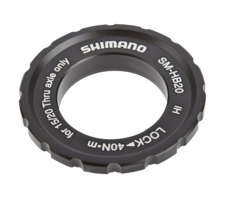 Стопорне кільце Shimano LOCK RING, SM-HB20, вісь 12/15/20мм THRU AXLE (OEM) (SMHB20)