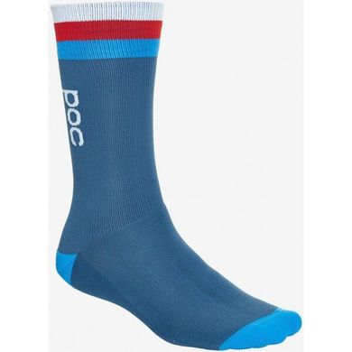 Шкарпетки велосипедні POC Essential Mid Length Sock, Cubane Multi Blue, S (PC 651338250SML1)