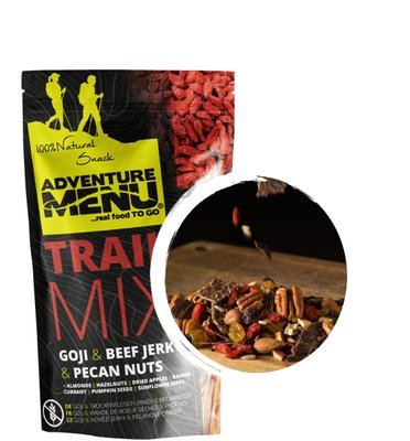 Суміш з в'яленої яловичини з горіхами і ягодами Adventure Menu Trail Mix-Beef / Goji / Pecan 50g (AM 5101)