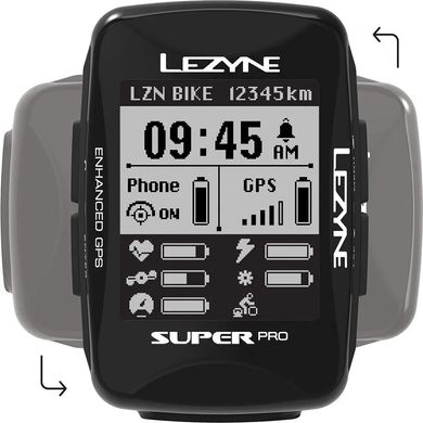 Велокомп'ютер Lezyne Super PRO GPS Smart Loaded, Black, Y13 (4712806 003715)