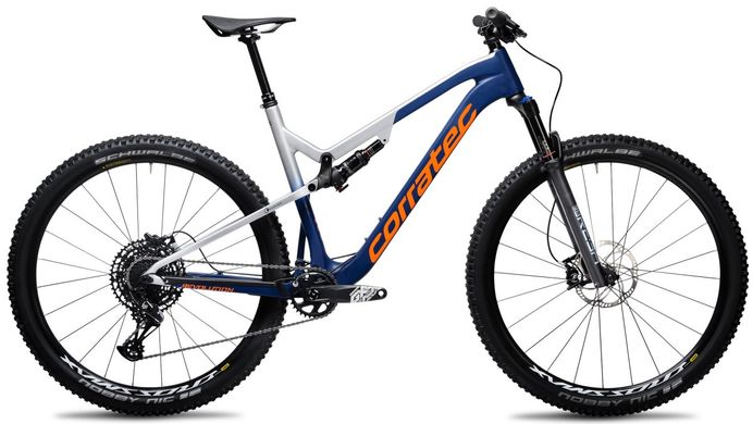 Велосипед двопідвіс Corratec Revolution iLin ELITE Dark Blue/Silver/Orange 48 L, 29" (BK26003-48dbSO0)