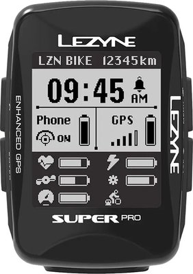Велокомп'ютер Lezyne Super PRO GPS, Black, Y13 (4712806 002831)