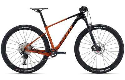 Велосипед гірський Giant XTC Advanced 29 2, 2022, Black/Amber Glow, L (2201063127)